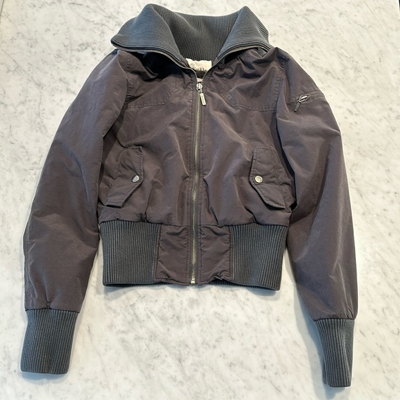 Women’s Ben Sherman Aviator Jacket, size S in gray - Picture 1 of 9